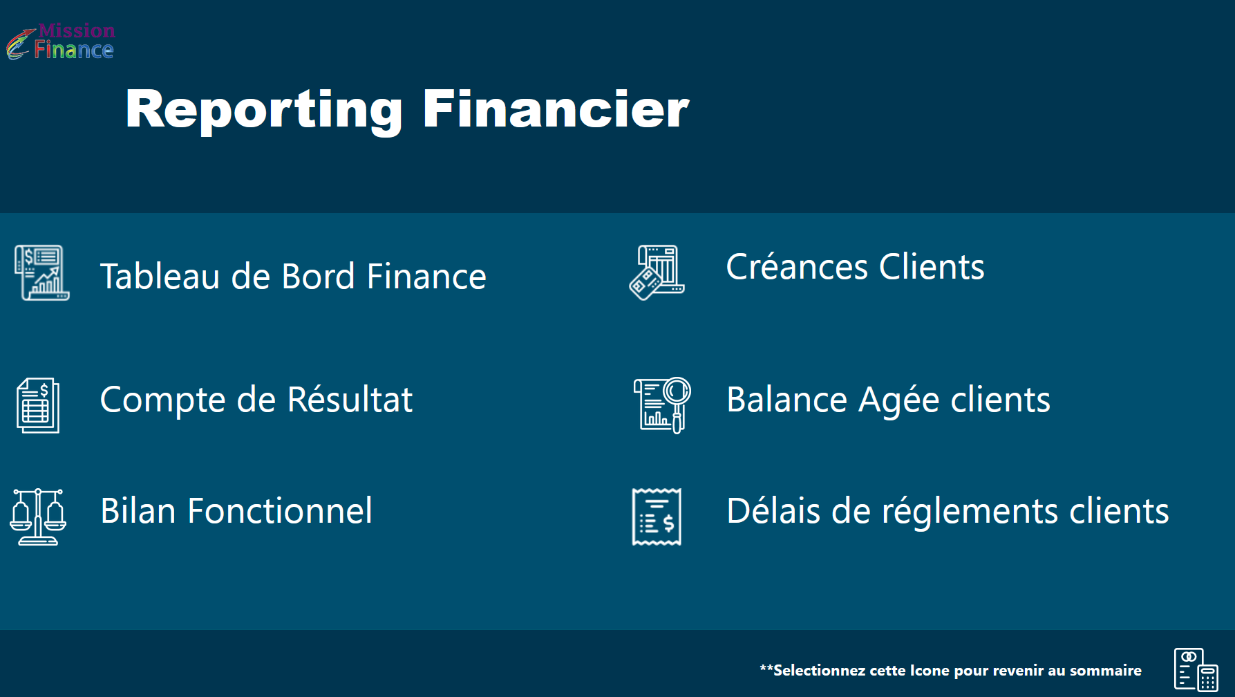 mission finance reporting gestion power BI